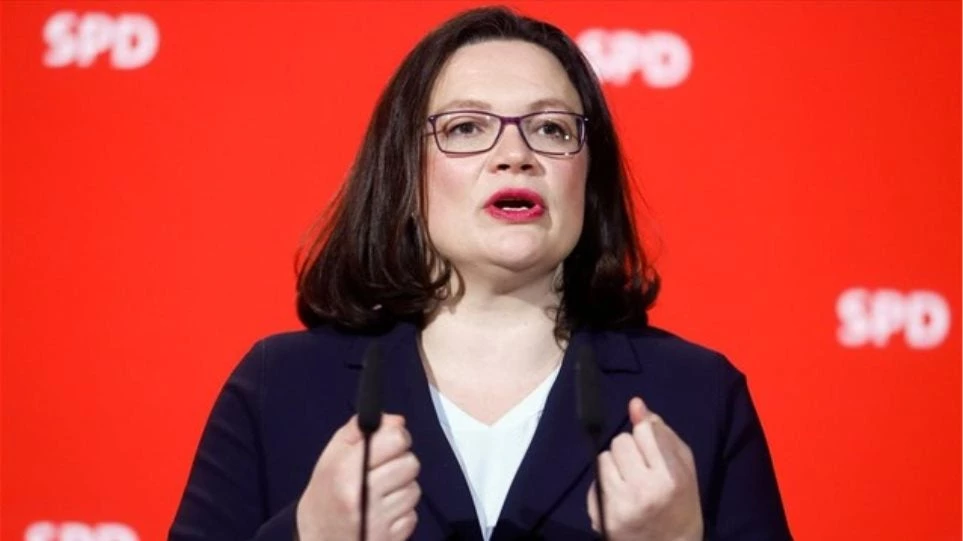 Γερμανία: Η Αντρέα Νάλες εξελέγη πρόεδρος του SPD με ποσοστό 66,35%